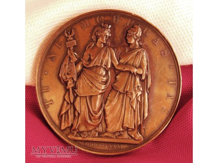 A L'HEROIQUE POLOGNE - medal z 1832 roku.