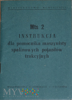 Mts2-1968 Instrukcja dla pomocnika masz. spalinow.