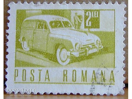Samochód pocztowy znaczek
