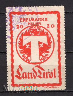 2.26.a-Pakiet pocztowy Freimarke Land Tirol - 20 H