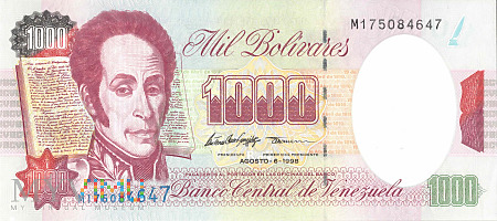 Wenezuela - 1 000 boliwarów (1998)