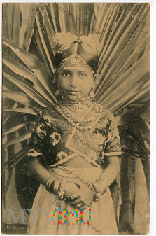 Jaffna - Tamilska dziewczynka - pocz. XX w.