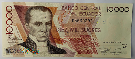 Ekwador 10 000 sucres 1999
