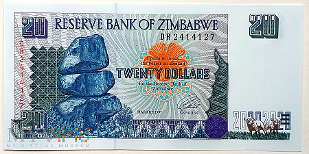 Zimbabwe 20 $ 1997