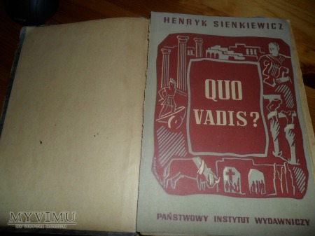 Duże zdjęcie Quo vadis? Henryka Sienkiewicza z 1947 roku.