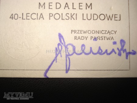 PRL - Medal 40-lecia Polski Ludowej