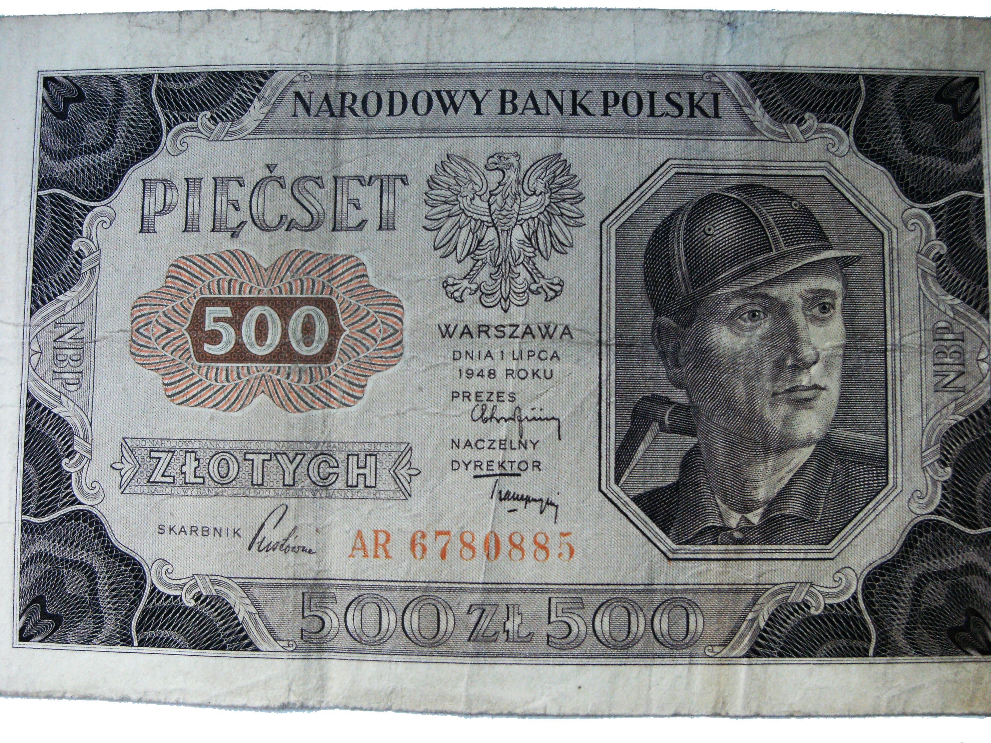 500 Złotych 1948 Rok W Monety I Banknoty Z Polski I świata W 3332