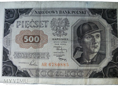 500 złotych, 1948 rok.