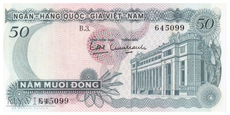 Duże zdjęcie Wietnam Południowy - 50 dongów (1969)