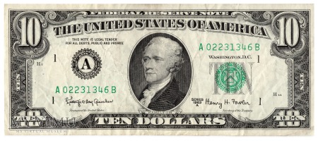 Stany Zjednoczone - 10 dolarów (1963)