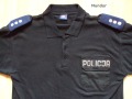 Koszulka czarna policji z pagonami