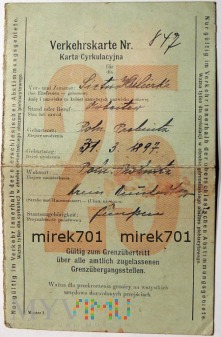 Duże zdjęcie Verkehrskarte - Karta Cyrkulacyjna 1924