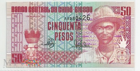 Gwinea Bissau.1.Aw.50 pesos1990.P-10