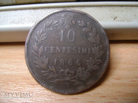 10 CENTESIMI 1866