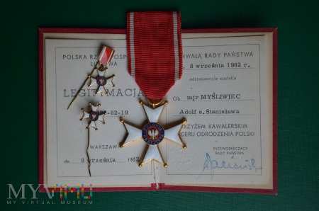 Duże zdjęcie Krzyż Kawalerski Orderu Odrodzenia Polski