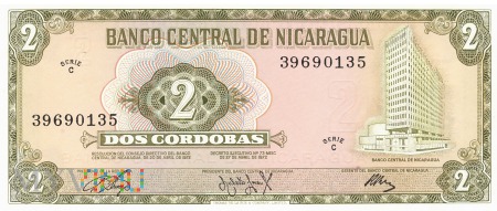 Nikaragua - 2 córdoby (1972)