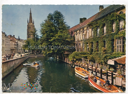 Bruges - Dijver et Notre-Dame - lata 70-te XX w.
