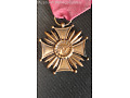 Brązowy Krzyż Zasługi II RP z oryginalną wstążką