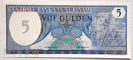 Surinam 5 gulden 1982