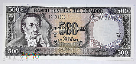 Ekwador 500 sucres 1988