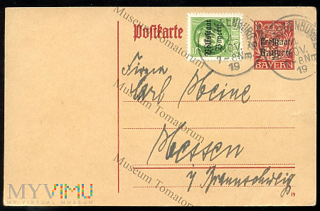 Bawarska Poczta - 1919