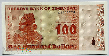 Zimbabwe 100 $ 2009