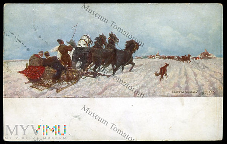 Chełmoński - Do miasta - 1908