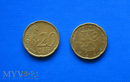 Moneta: 20 euro cent - Finlandia 2001