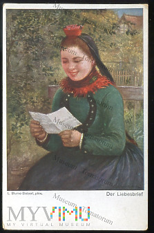 Blume-Siebert - Dziewczyna czytająca list miłosny