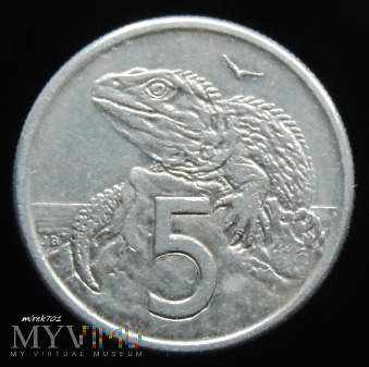 Nowa Zelandia 5 centów 1982