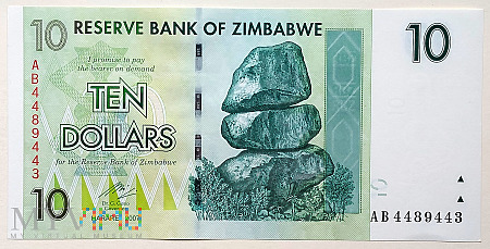 Zimbabwe 10 $ 2007