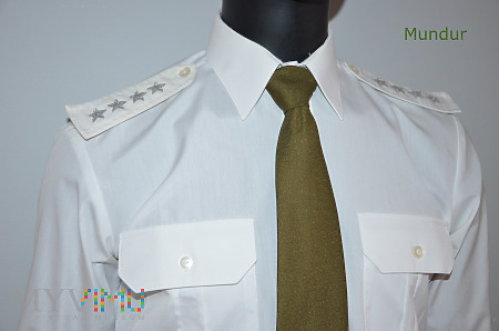 Koszulo-bluza oficerska biała z długimi rękawami