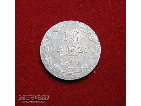 10 groszy 1840 Zabór Rosyjski
