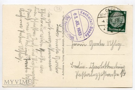 Karkonosze - Wodospad Szklarki Kochelfall - 1933