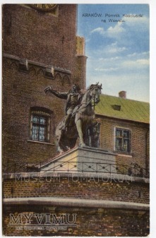 Kraków - Pomnik Kościuszki na Wawelu - lata 20-te