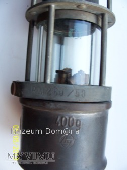 LAMPA GÓRNICZA BENZYNOWA - typ 400g - 1958