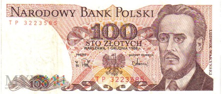 100 zł 1988 r