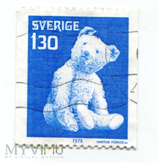 Duże zdjęcie Szwecja, Miś Karola XVI Gustawa 1978