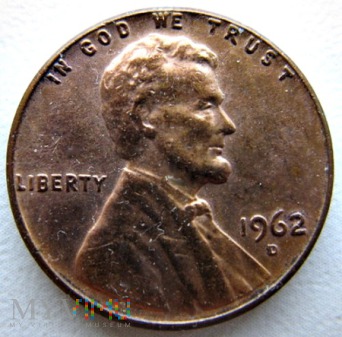 Duże zdjęcie 1 cent 1962 r. USA