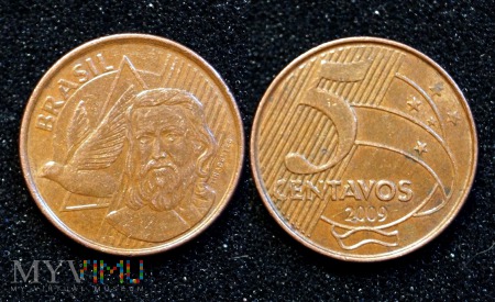 Brazylia, 5 centavos 2009