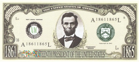 Stany Zjednoczone - 1 000 000 dolarów (2010)