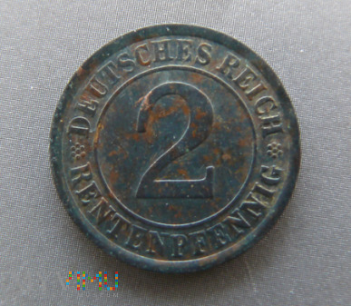 Duże zdjęcie Moneta 2 Rentenpfennig 1924