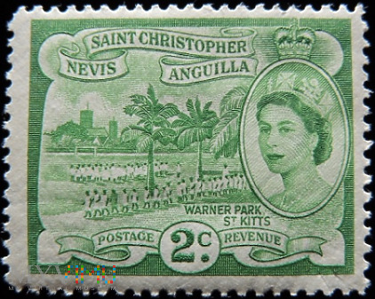 St.Christopher Nevis Anguilla 2c Elżbieta II