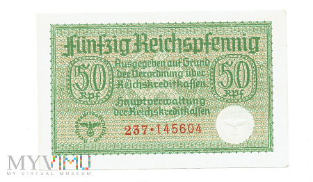 Duże zdjęcie Niemcy - 50 reichspfennigów (1940), UNC-