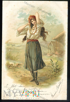 Kobieta - Cyganka(?) - 1902