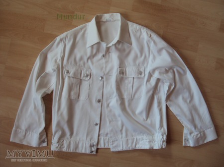 Biała koszulo-bluza DDR