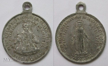 Pius X polski medalik 1904
