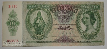 10 Pengo 1936 r - Wegry - Hungary
