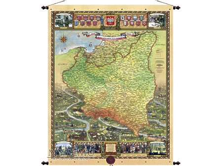 Duże zdjęcie mapa polski