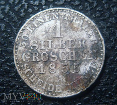 1 Silber Groschen, 1855 A